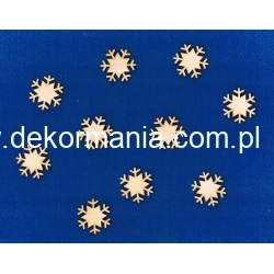 SKLEJKA #3mm Śnieżynka 3cm  komplet 10szt